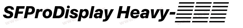 SFProDisplay Heavy字体转换